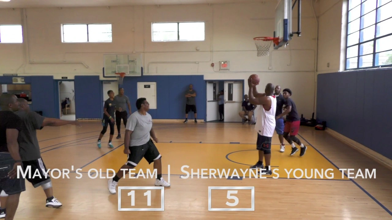 Basketball with Mayor Tony Vauss